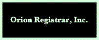 Orion Registrar, Inc.